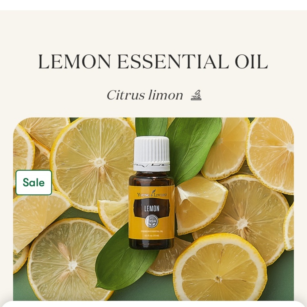 Set of 2 Young Living Lemon Essential Oil - Yellow and Green